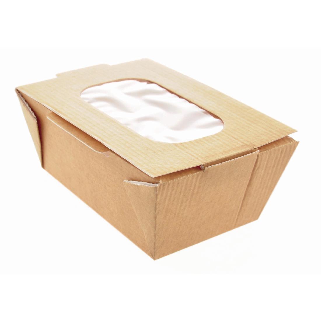 Huhtamaki Recyclable Paperboard Takeaway Boxes With Window Small 700ml / 24oz (Pack of 360) - CL315  - 1