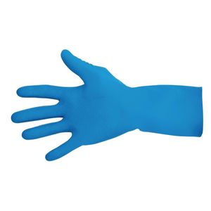 MAPA Vital 165 Liquid-Proof Food Handling Gloves Blue Medium (One Pair) - FA293-M  - 1