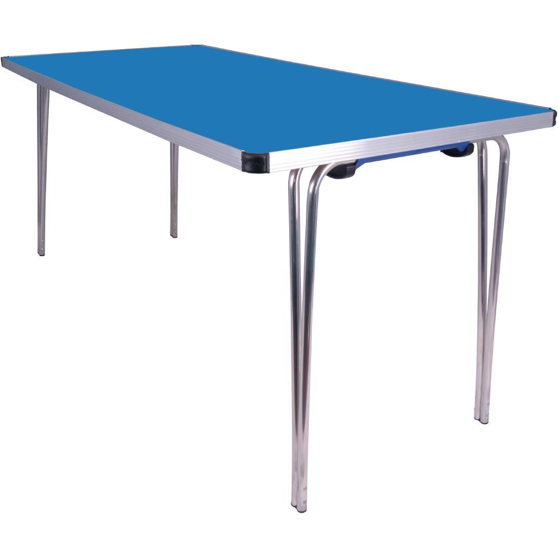 Gopak Contour Folding Table Blue 5ft - DM607  - 1