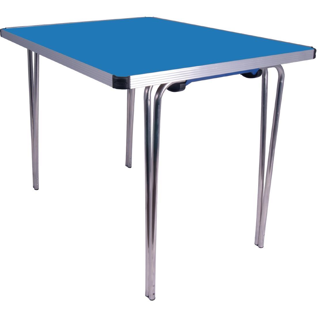 Gopak Contour Folding Table Blue 3ft - DM608  - 1