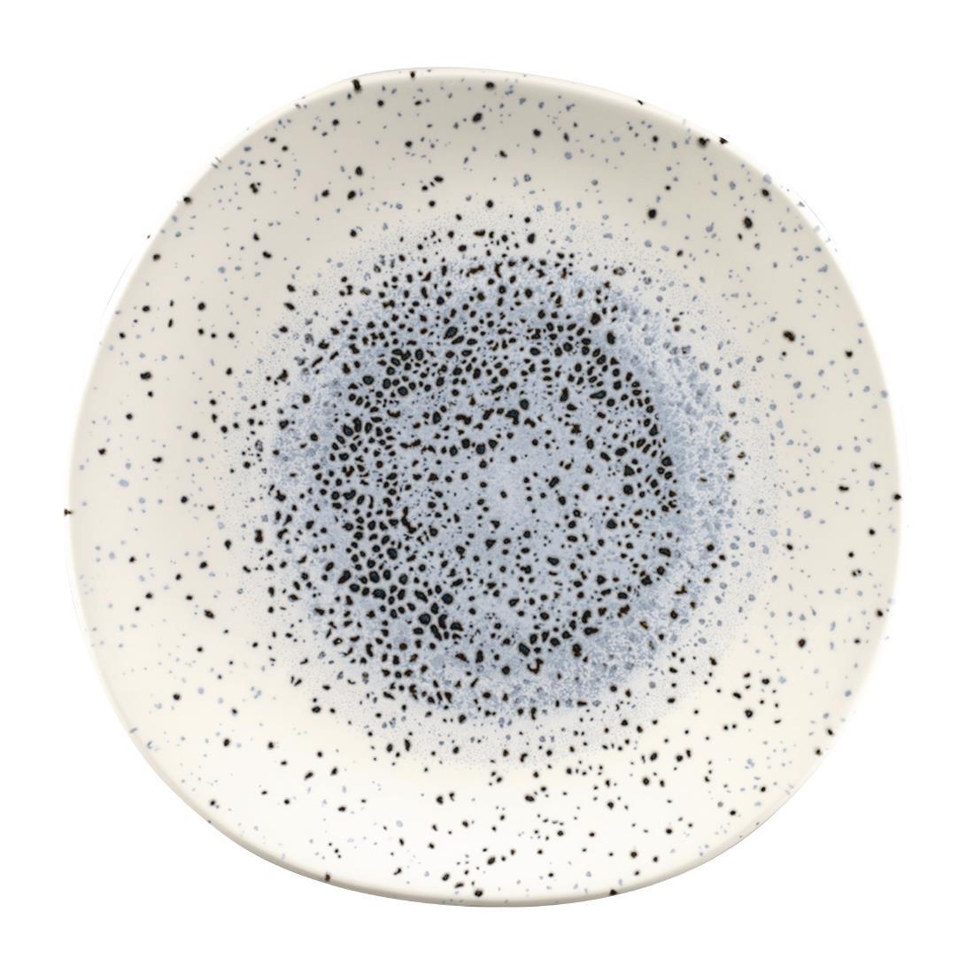 Churchill Studio Prints Mineral Blue Centre Organic Round Plates 264mm (Pack of 12) - FC126  - 1