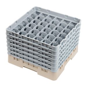 Cambro Camrack Beige 36 Compartments Max Glass Height 298mm - DW560  - 1