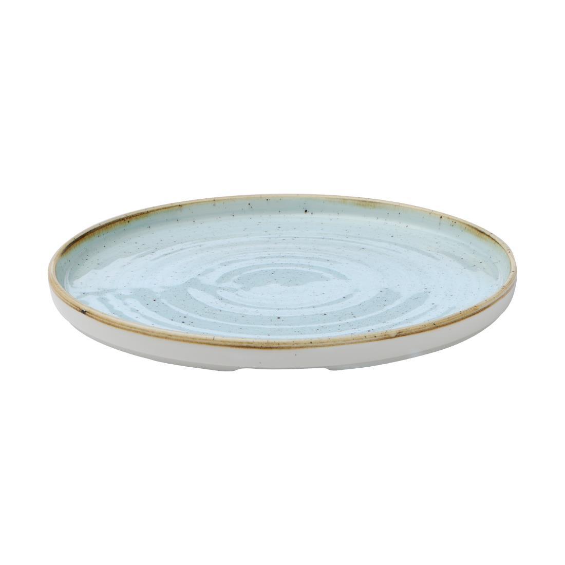 Churchill Stonecast Walled Plates Duck Egg 260mm (Pack of 6)