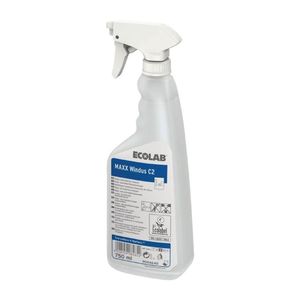 ECOLAB Maxx Windus C2 Toilet Glass & Surface Cleaner (12x750ml)
