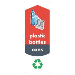 Rubbermaid Bottle and Can Recycling Stickers (Pack of 4)