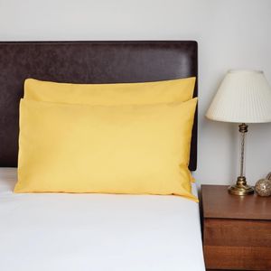 Mitre Comfort Egyptian Housewife Pillowcase Saffron