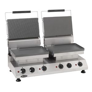 Rowlett Double Contact Grill Flat and Half Ribbed Plates