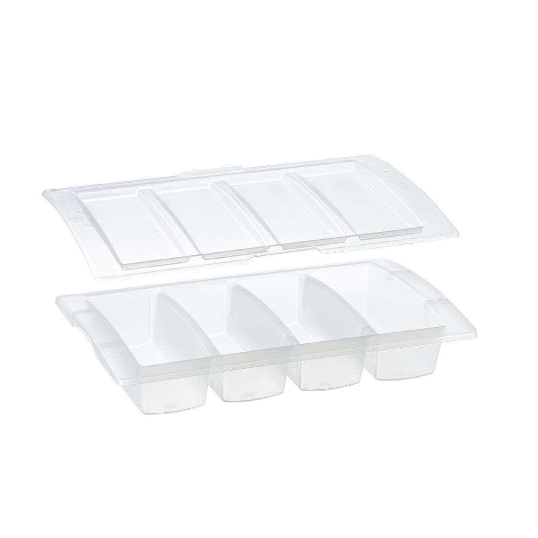 Araven 4 Compartment Food Box with Lid GN1/1