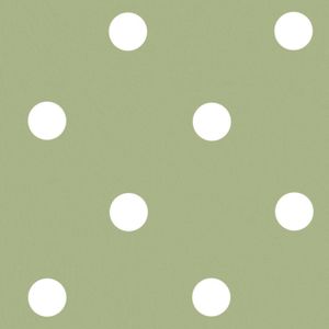 PVC Green Polka Dot Table Cloth 35in