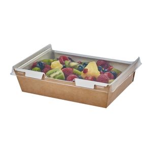 Colpac Combione Recyclable Kraft Food Trays With Lid 1280ml / 45oz (Pack of 200)