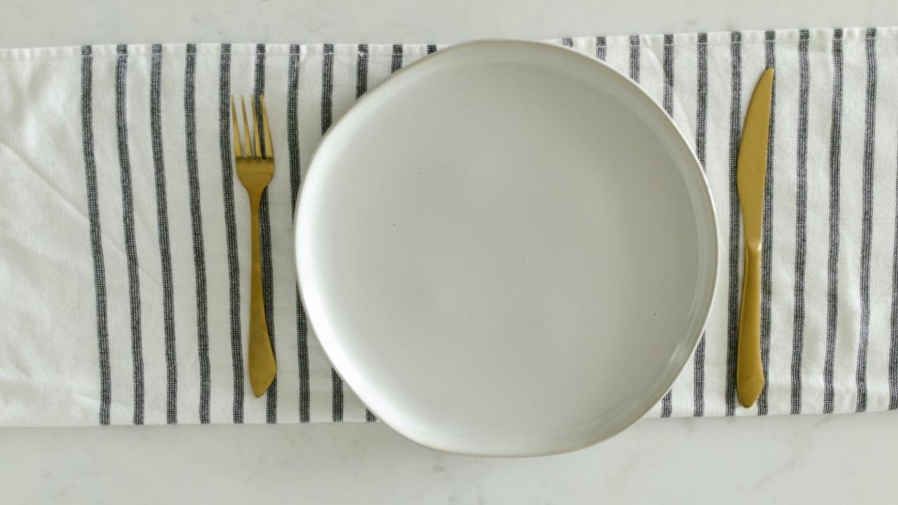 Dinner Setting - Plate on a Table
