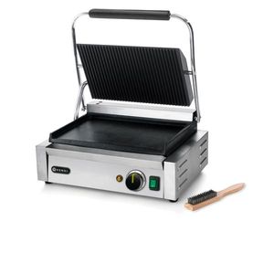 Hendi Large Ribbed Top Contact Grill - HND298282 - 1