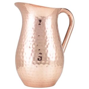 GenWare Hammered Copper Plated Water Jug 2L/67.6oz - HWJ200C - 1
