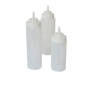 Squeeze Bottle Wide Neck Clear 24oz/71cl (Pack of 6) - SQBW24C - 1