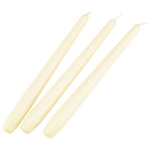 Tapered Candle 10" Ivory (Pack 100) - TC10 - 1