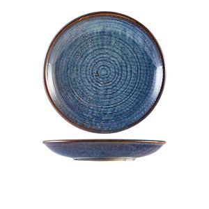 Terra Porcelain Aqua Blue Deep Coupe Plate 25cm (Pack of 6) - DC-PBL25 - 1