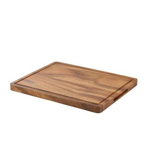 Genware Acacia Wood Serving Board 34 x 22 x 2cm - WSB3422 - 1