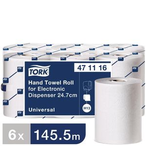 Tork En Motion Hand Towel Roll 1Ply White (Pack of 6) - GD044