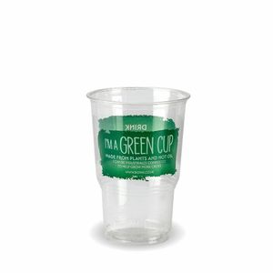 BioPak Half Pint "I'M A Green Cup" PLA Tumblers | CE Marked - 1007 - 1