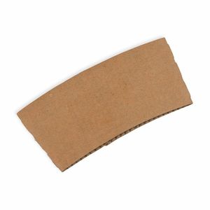 BioPak Large Kraft Coffee Cup Sleeves To Fit 12/16oz Coffee Cups (Case of 1000) - BCS-LARGE - 1