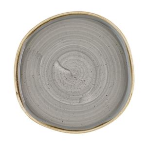 Churchill Stonecast Grey Organic Walled Plates 206mm (Pack of 6) - HR422 - 1
