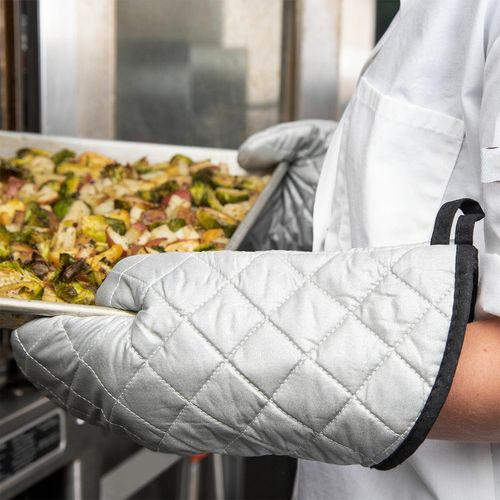 Silicone Oven Mitts - 17" - 801SG17S - 5