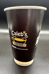 Custom Branded Double Wall 16oz Paper Cups - Custom Printed 16oz Hot Cups - Bespoke Paper Cups 16oz Double Walled - 10