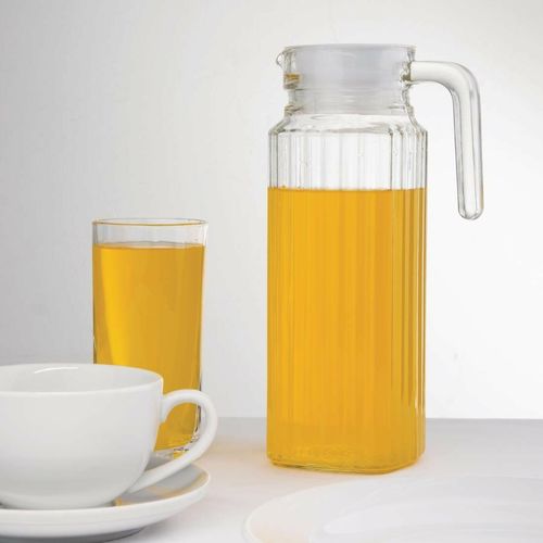 Olympia Ribbed Glass Jugs 1Ltr (Pack of 6) - GF922 - 5