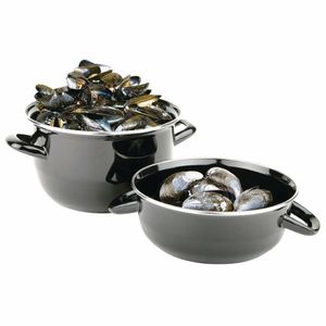 Olympia Mussel Pot Enamel Large - U264 - 1