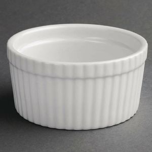Olympia Whiteware Souffle Dishes 128mm (Pack of 6) - W446 - 1