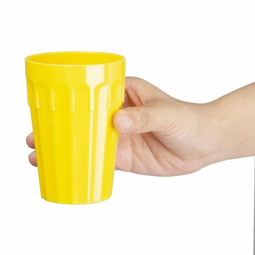 Olympia Kristallon Polycarbonate Tumblers Yellow 260ml (Pack of 12) - CB775 - 3