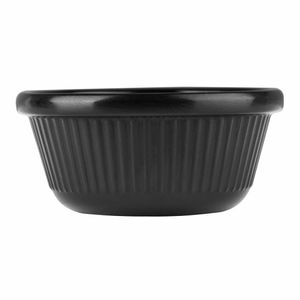 Olympia Kristallon Melamine Fluted Ramekins Black 57mm (Pack of 12) - DM162 - 3