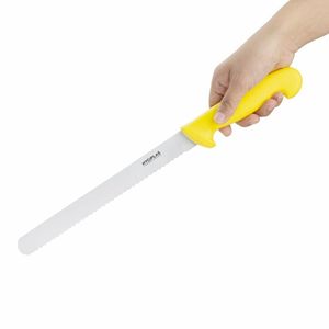 Hygiplas Serrated Slicer Yellow 25.5cm - C810 - 3