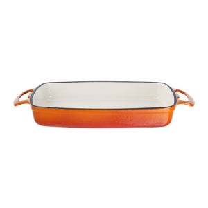 Vogue Orange Cast Iron Casserole Dish 1.8Ltr - GH321 - 1