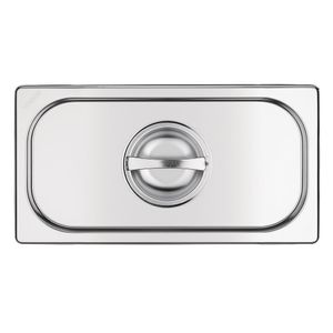 Vogue Stainless Steel 1/3 Gastronorm Lid - K969 - 3