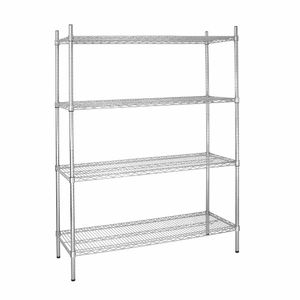 Vogue 4 Tier Wire Shelving Kit 1525x460mm - L929 - 1