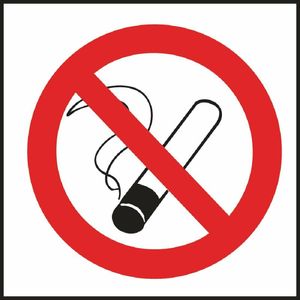 Square No Smoking Symbol Sign - L964 - 1