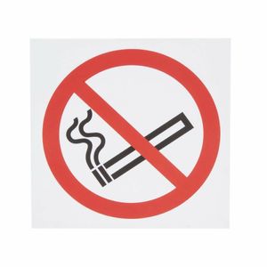 No Smoking Symbol Window Sign - Y937 - 3
