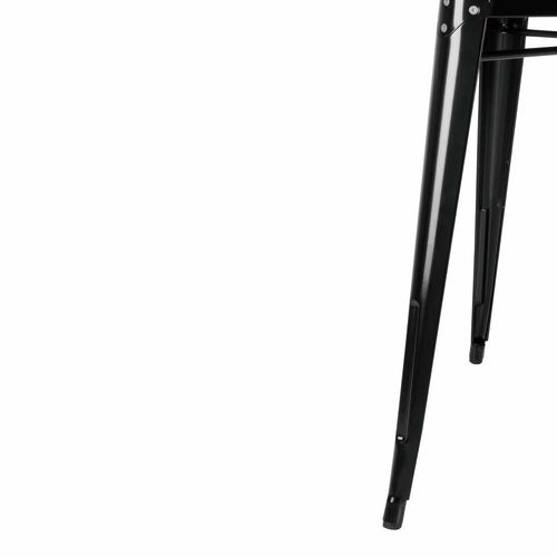 Bolero Bistro Steel Square Table Black 668mm (Single) - GC867 - 9