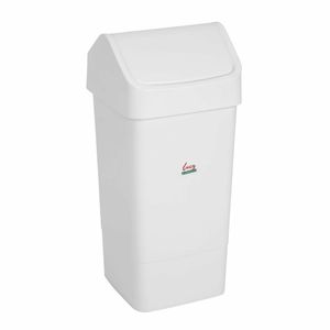SYR Polypropylene Swing Bin White 50Ltr - L570 - 3