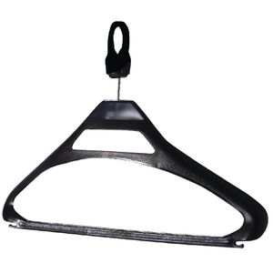 Black Polypropylene Security Hangers (Pack of 100) - W125 - 1