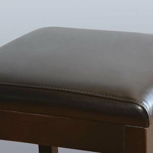 Bolero Faux Leather High Bar Stools Black (Pack of 2) - GG648 - 3