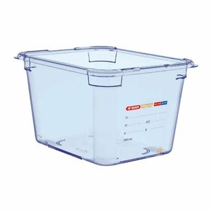 Araven ABS Food Storage Container Blue GN 1/2 200mm - GP586 - 1