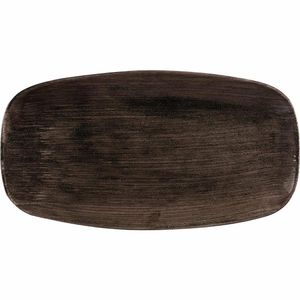 Churchill Stonecast Patina Rectangular Plates 355mm (Pack of 6) - DR659 - 1
