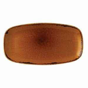 Dudson Harvest Oblong Chefs Plates Brown 298 x 153mm (Pack of 12) - FC020 - 1