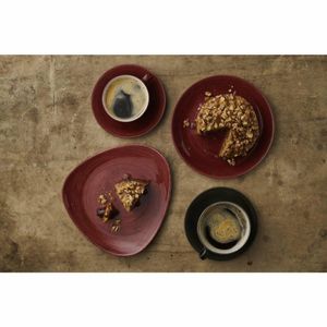 Churchill Stonecast Patina Lotus Plate Red Rust 229mm (Pack of 12) - FS885 - 3