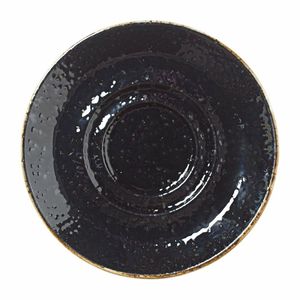 Steelite Craft Liquorice Saucers Small Double-Well 118mm (Pack of 12) - VV1036 - 1