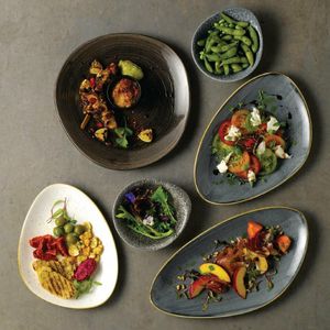 Churchill Raku Round Dish Quartz Black 160mm (Pack of 12) - DY942 - 3