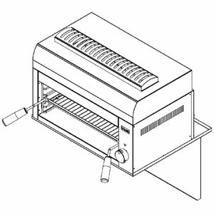 Wall Shelf for Lincat Salamander Grill - J555 - 3