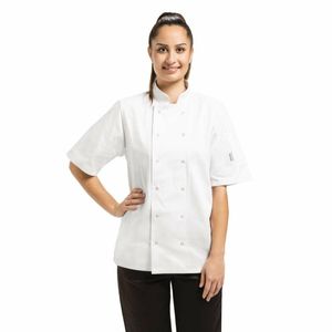 Whites Vegas Unisex Chefs Jacket Short Sleeve White 5XL - A211-5XL - 3